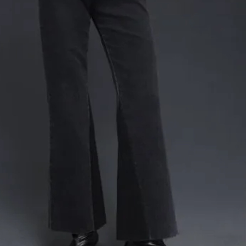 ASKK NY Women’s Black Flare Wide-Leg Jeans - Classic High-Waist Style,